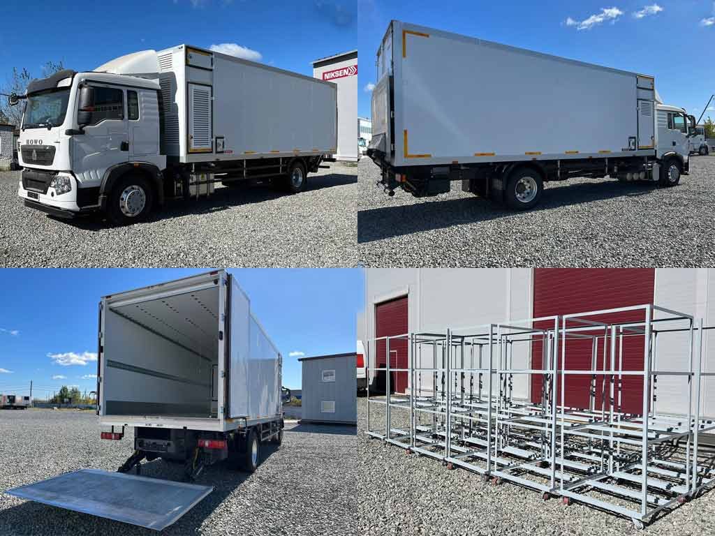 Уникальный автономный цыплятовоз на шасси HOWO